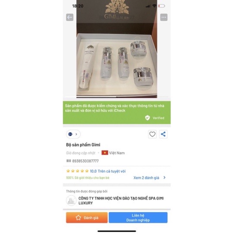 Kem Nám Tàn Nhang GiMi Luxury Chính Hãng Mẫu Mới Nhất