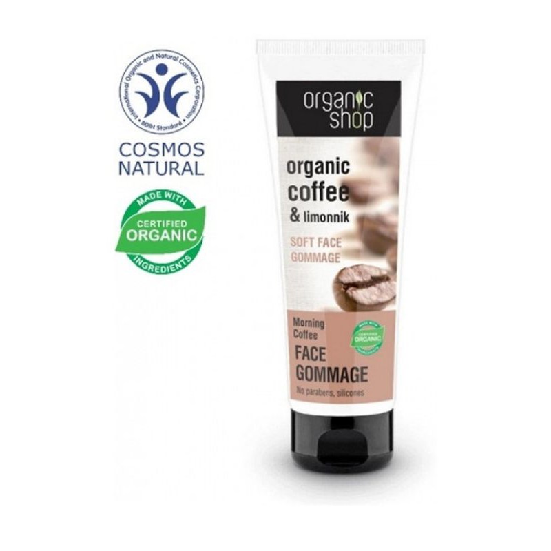 Tẩy tế bào chết da mặt Organic Shop Face Scrub Ginger & Sakura - Coffee & Powder 75ml