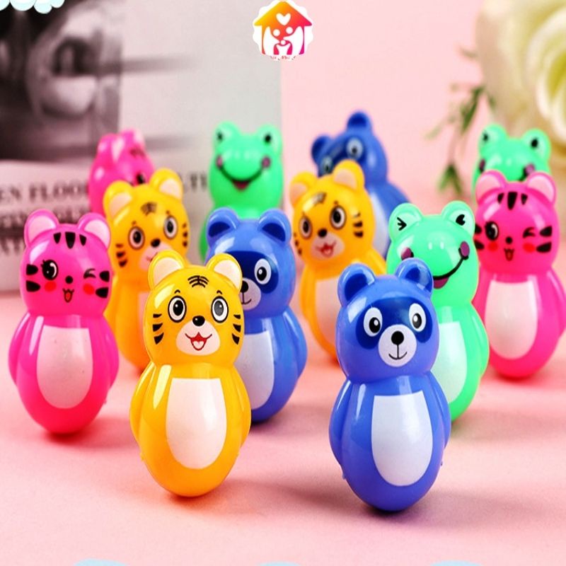 Đồ chơi lật đật mini tumbler dễ thương giúp giảm căng thẳng cho bé