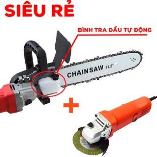 [Ảnh thật/Video -⚡️FREESHIP⚡️] Combo Máy Mài Aotuo + Lưỡi cưa xích Chain Saw - Máy cắt, Máy cưa cầm tay