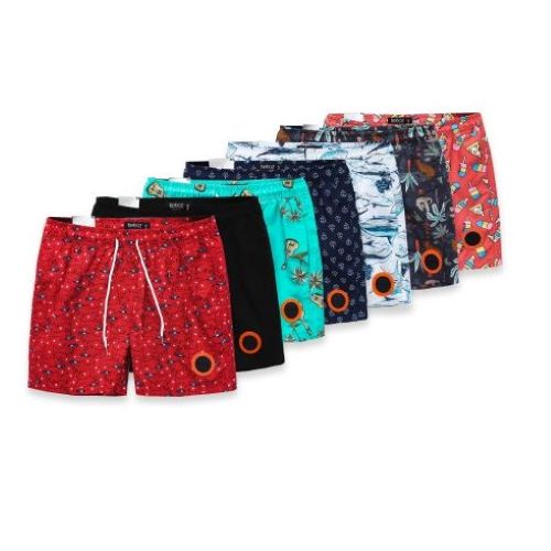 Quần bơi Nam HEBOZ họa tiết độc đáo 7M, đùi bơi đi biển mau khô thoáng khí cao cấp- 00001020