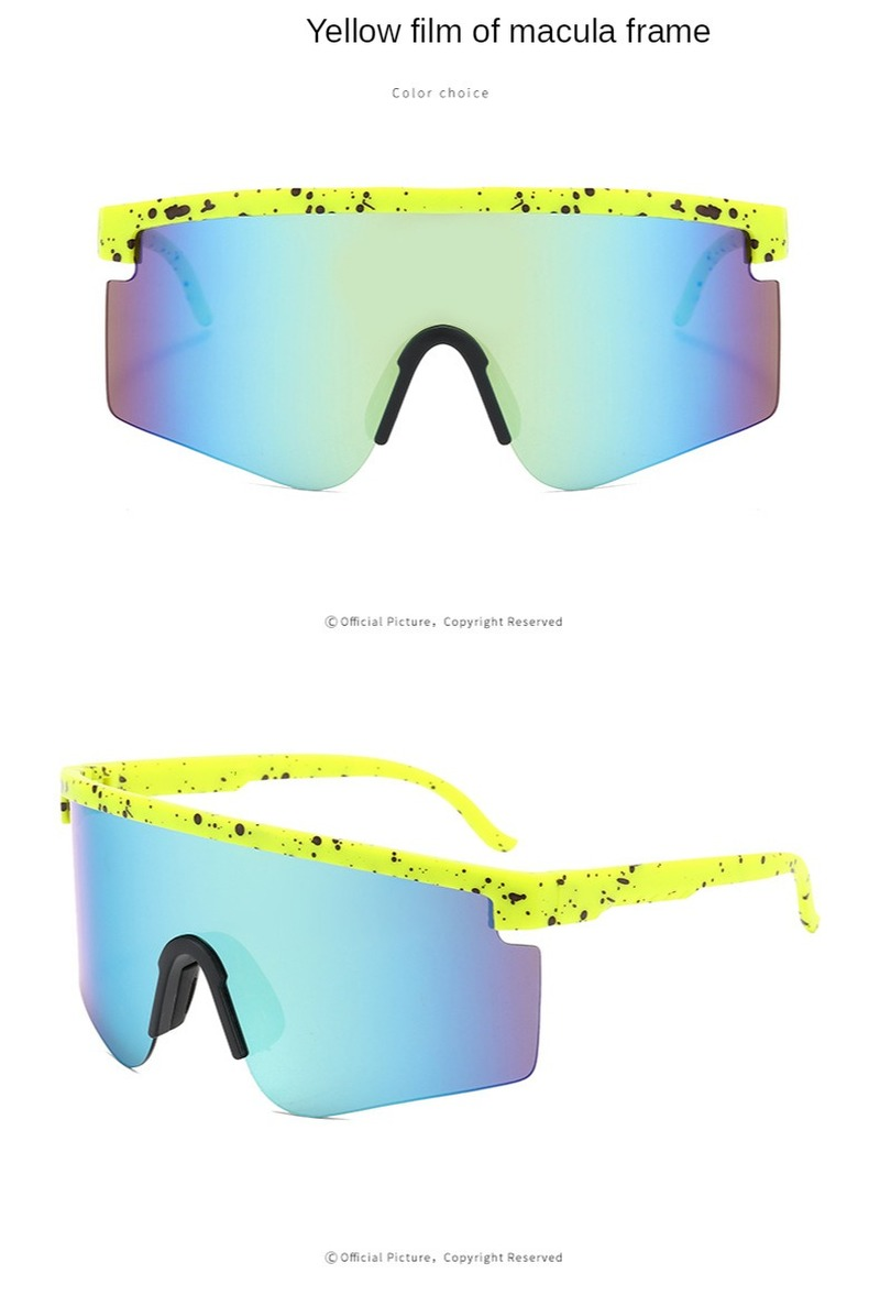 Fancy Outdoor Big Frame One-piece Men's Sunglasses Women's Sports Cycling Sunglasses Sunglasses