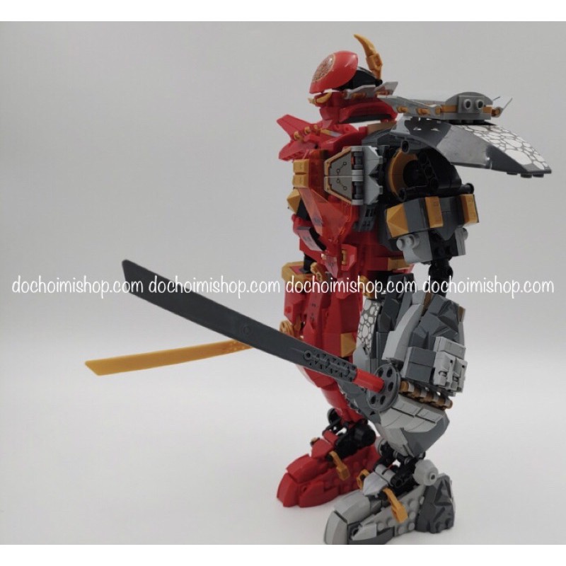 Lắp Ráp Lari 11555 MG210 7182 61065 Chiến giáp hợp thể của Kai & Cole Ninjago