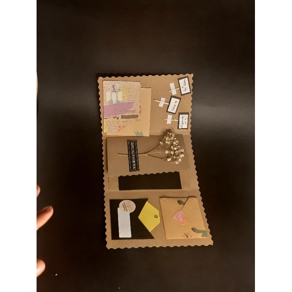 5810 thiệp handmade gắn hình