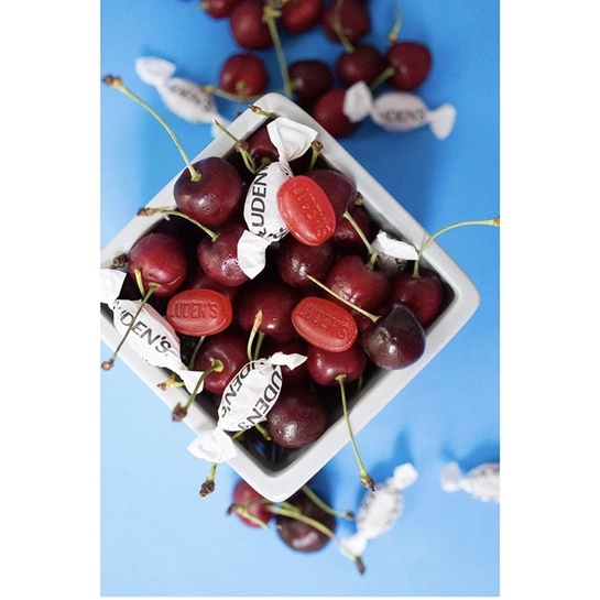 Kẹo ho Luden's Throat Drops Wild Cherry, 30 ct-Mỹ