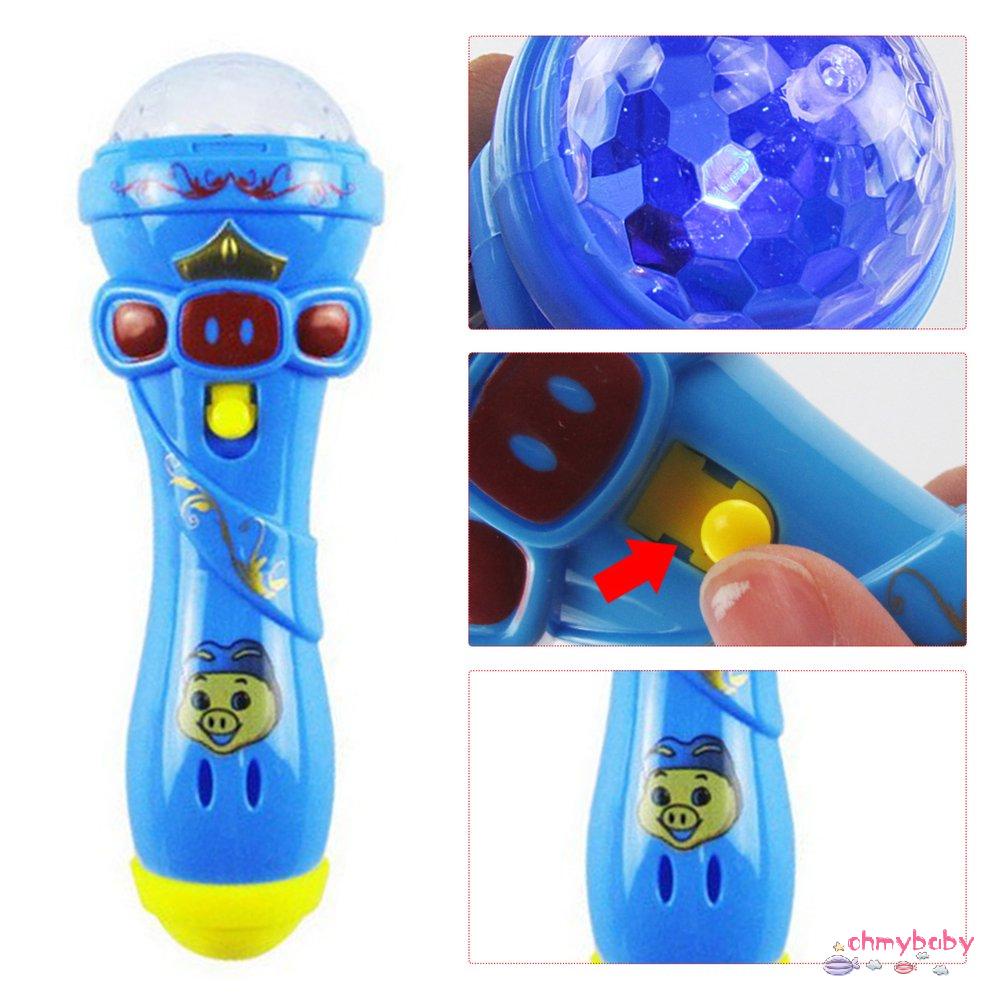 【OMB】 Creative Torch Shape Microphone Flash Light Up LED Light Flash Toy Gift