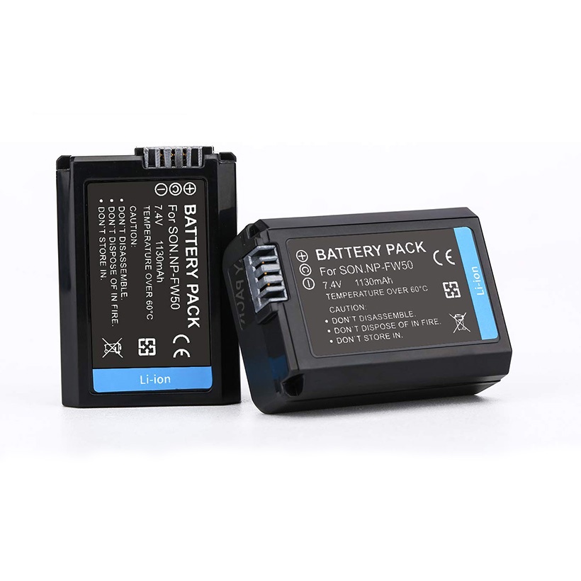 Pin sạc NP-FW50 1080mAh cho máy ảnh Sony A6000 A6300 A6500 A7