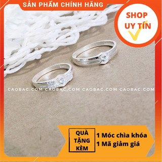 Nhẫn đôi bạc💝FREESHIP💝Giảm 5k nhập mã [NHAN DOI]💝Nhẫn đôi bạc Elena