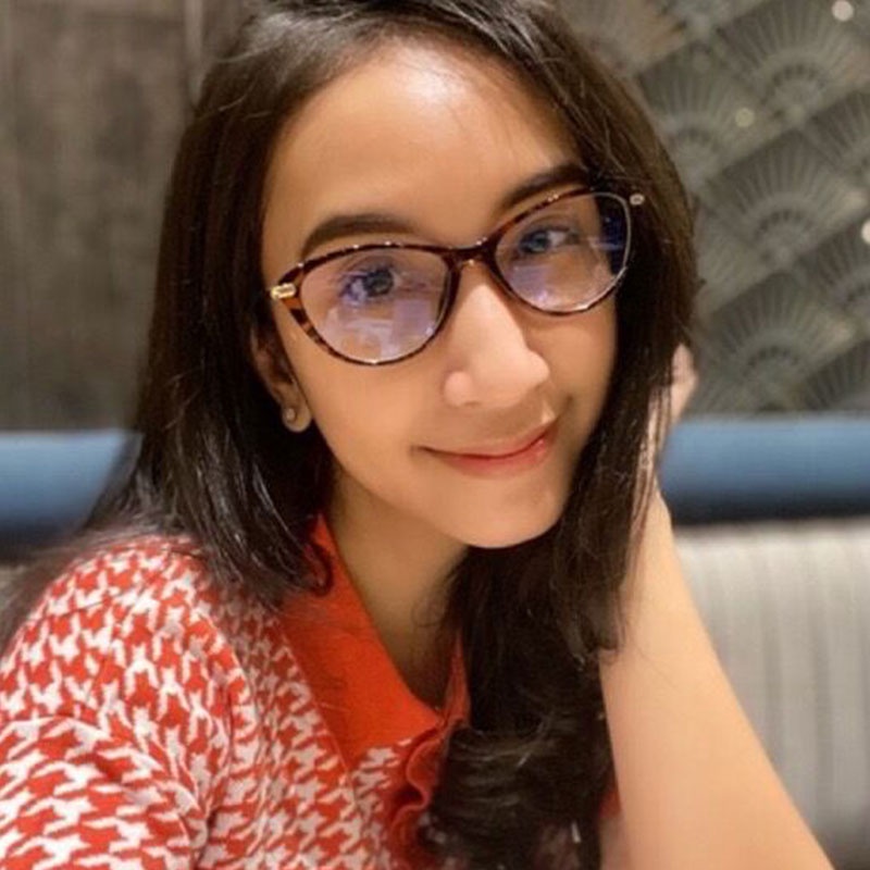 Kính Mắt Mèo tr90 Gọng Nhỏ Phong Cách Retro Âu Mỹ Cho Nữ