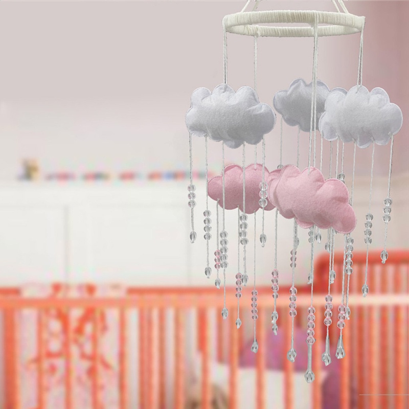 Chuông Gió Lục Lạc Hạt Pha Lê Lục Lạc Di Động Cho Nôi Em Bé