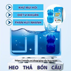 Heo Thả Bồn Cầu Khử Mùi Diệt Khuẩn_ Tạo Nước Màu Xanh ZA08