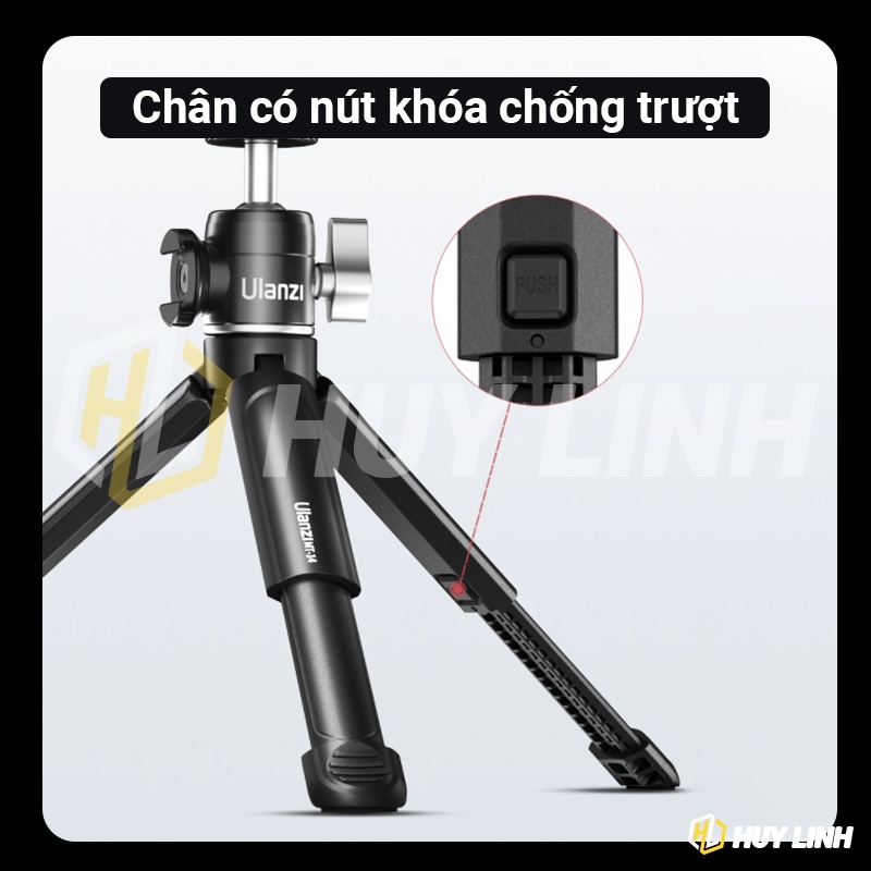 Bộ Tripod Mini Ulanzi U-Vlog Lite sử dụng cho điện thoại và máy ảnh DSLR