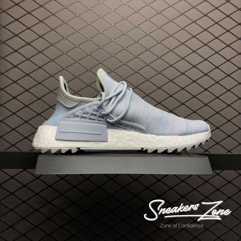 𝐑ẻ 𝐓Ế𝐓 (FREE SHIP + HỘP + QUÀ) Giày thể thao Pharrell x BBC x NMD Human race Trail Màu xanh ngọc nhạt ^ ; ོ , ! ₂ . ok