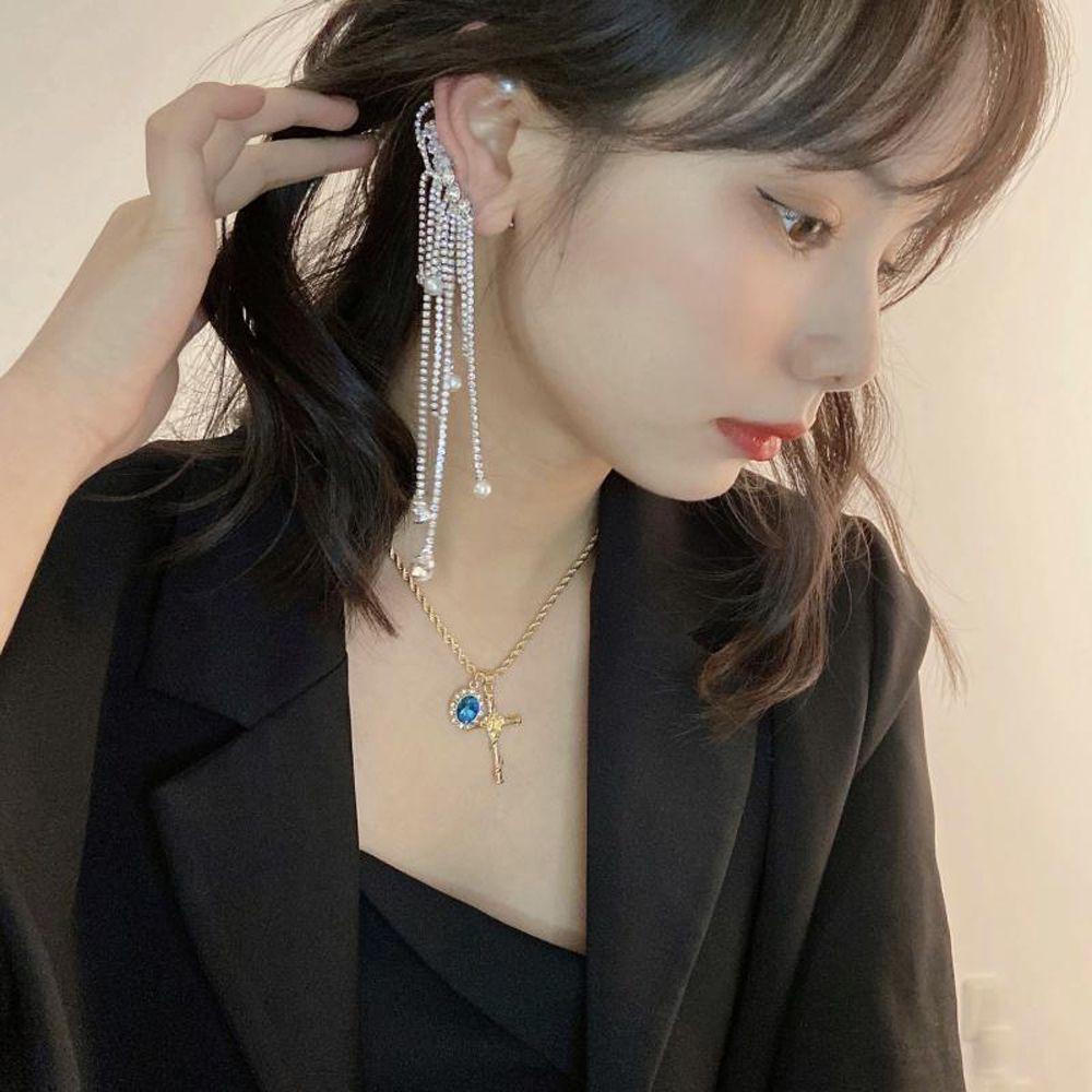Khuyên Tai Nhiều Lớp Phong Cách Retro MXMUSTY|Bông Tai Dạng Kẹp Phong Cách Hàn Quốc Thời Trang