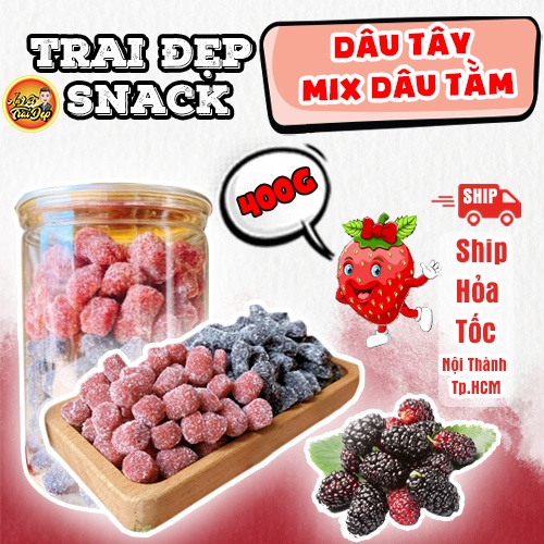 Dâu Tây Mix Dâu Tằm Trai Đẹp 400G