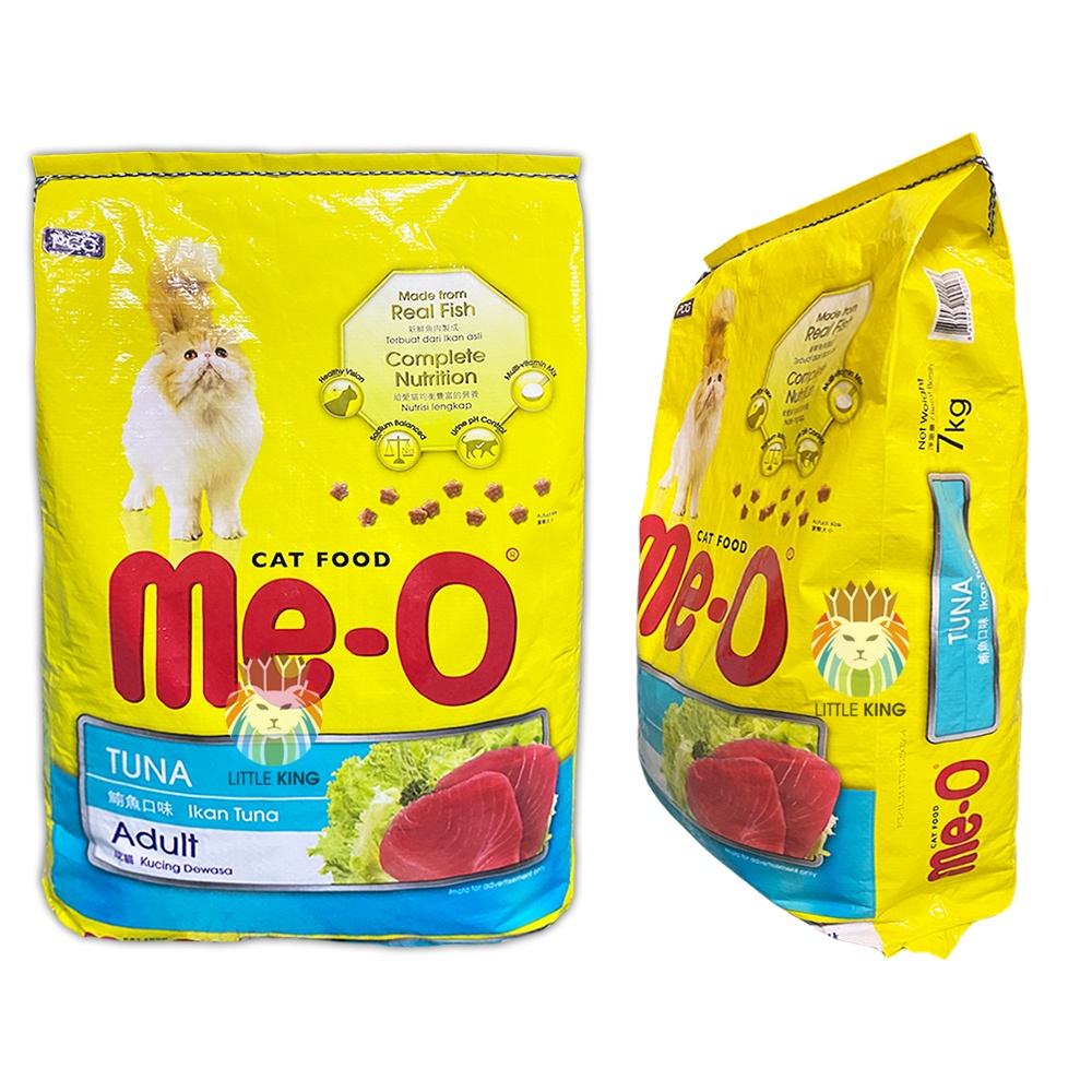 Thức ăn cho mèo lớn Me-o Adult bao 7kg (bao không chia túi nhỏ), thức ăn hạt mèo giá rẻ Little King pet shop