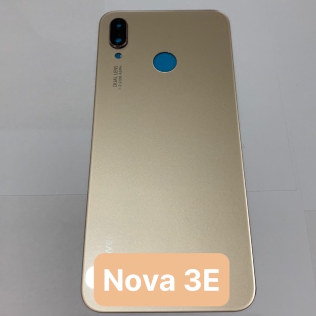 Bộ vỏ điện thoại full zin Huawei Nova 3E - bộ gồm lưng, sường, phím bấm, kính camera