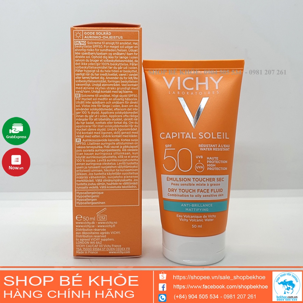 Kem Chống Nắng Vichy dành cho da dầu - Vichy Capital SPF50 50ml