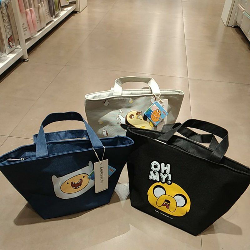 Miniso Túi Đựng Hộp Cơm Trưa Họa Tiết Adventure Time Độc Đáo