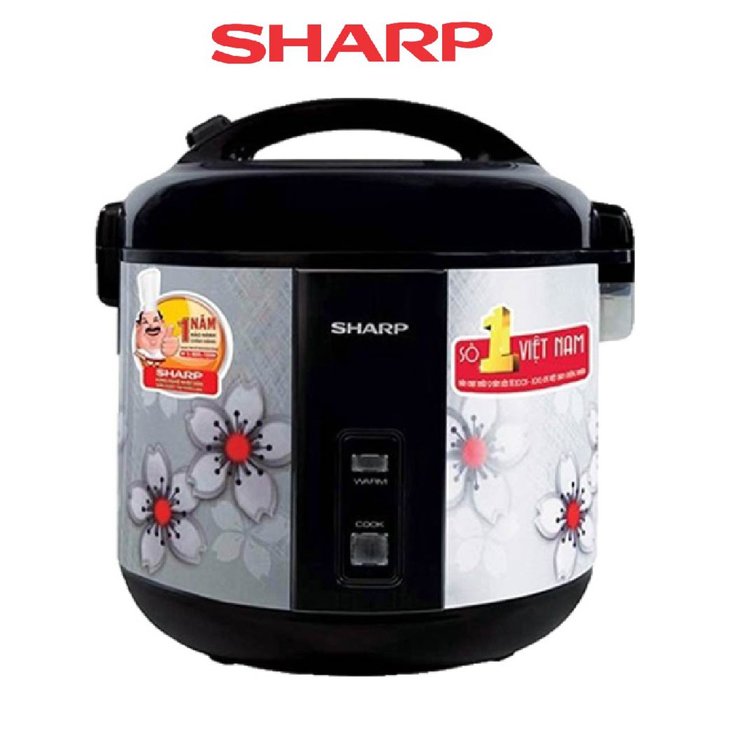 [Mã ELHADEV giảm 4% đơn 300K] Nồi cơm điện 1.8 lít Sharp KS-NR181STV chính hãng bảo hành toàn quốc