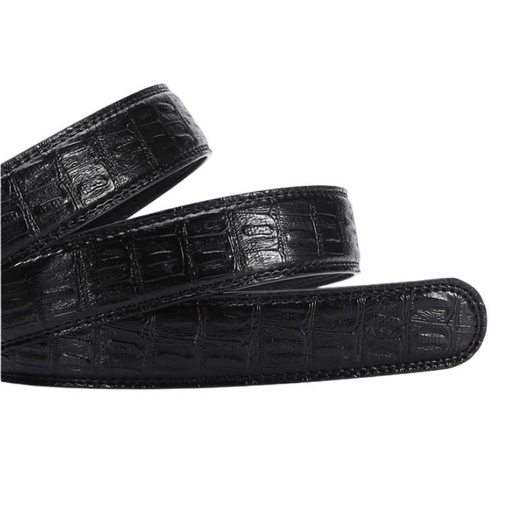 Thắt lưng nam - Dây nịt nam mặt chữ H, da vân cá sấu sang trọng lịch lãm TL42