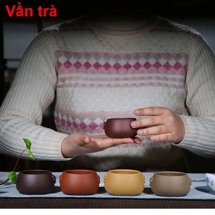 Chén đất sét màu tím Master Cup Handmade Single Kung Fu Tea Set Bowl Tách trà Cốc nhỏ Yixing <