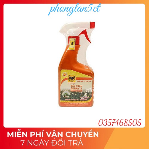 Đầu Trâu Spray-2 Bình Xịt 500ml Kích Thích Ra Hoa Lan, Cây Kiểng - B3.1007