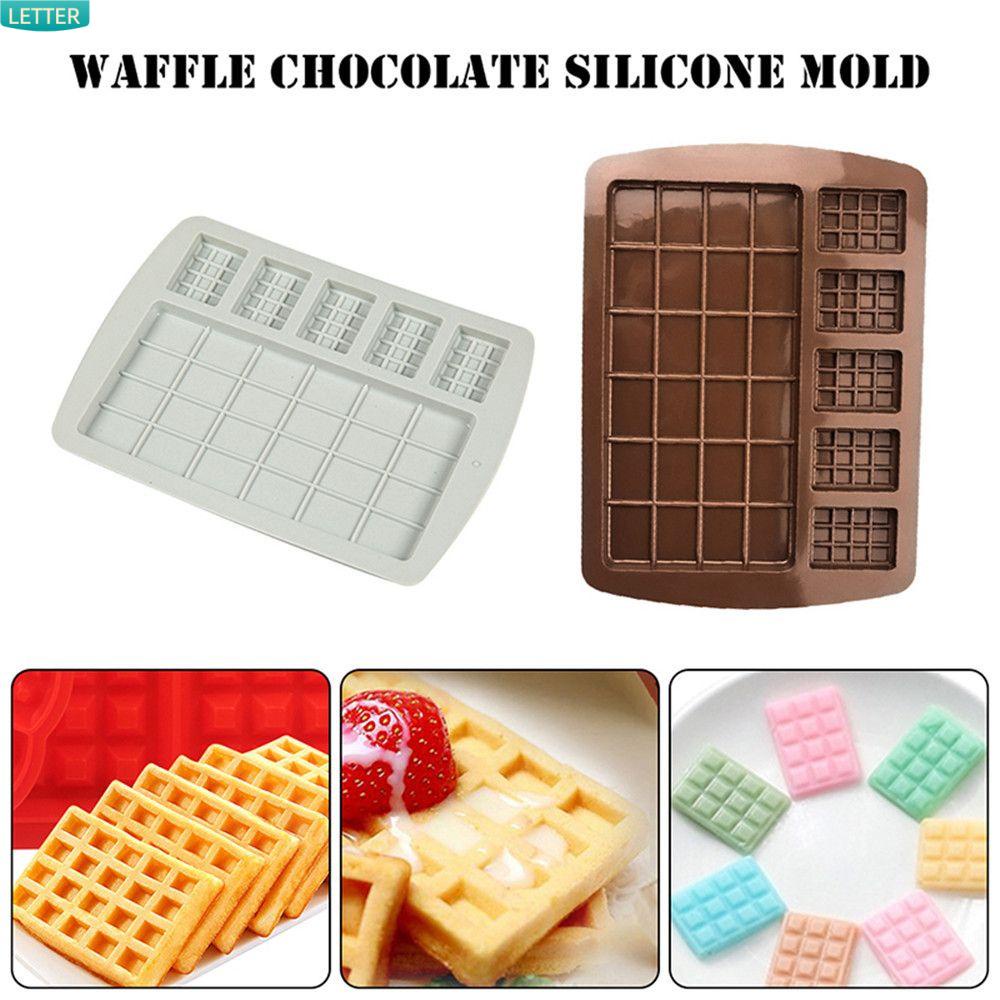 Khuôn Silicone Làm Bánh Hình Chữ Nhật Hai Kích Thước 24 Ngăn DIY