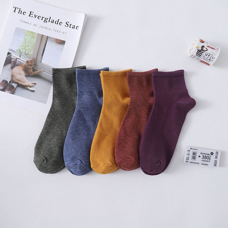 Tất vớ nữ thu đông cotton co giãn loại 1 nhiều màu Warm&amp;Cute AD21
