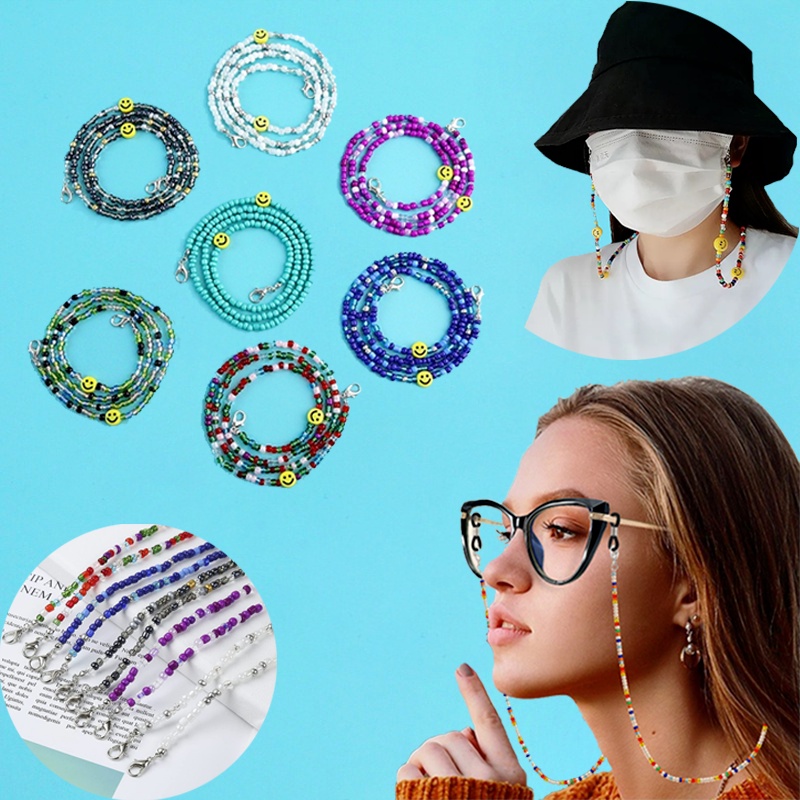 Dây Đeo Khẩu Trang Màu Sắc Mặt Cười Trang Han Quôc Cho Nữ