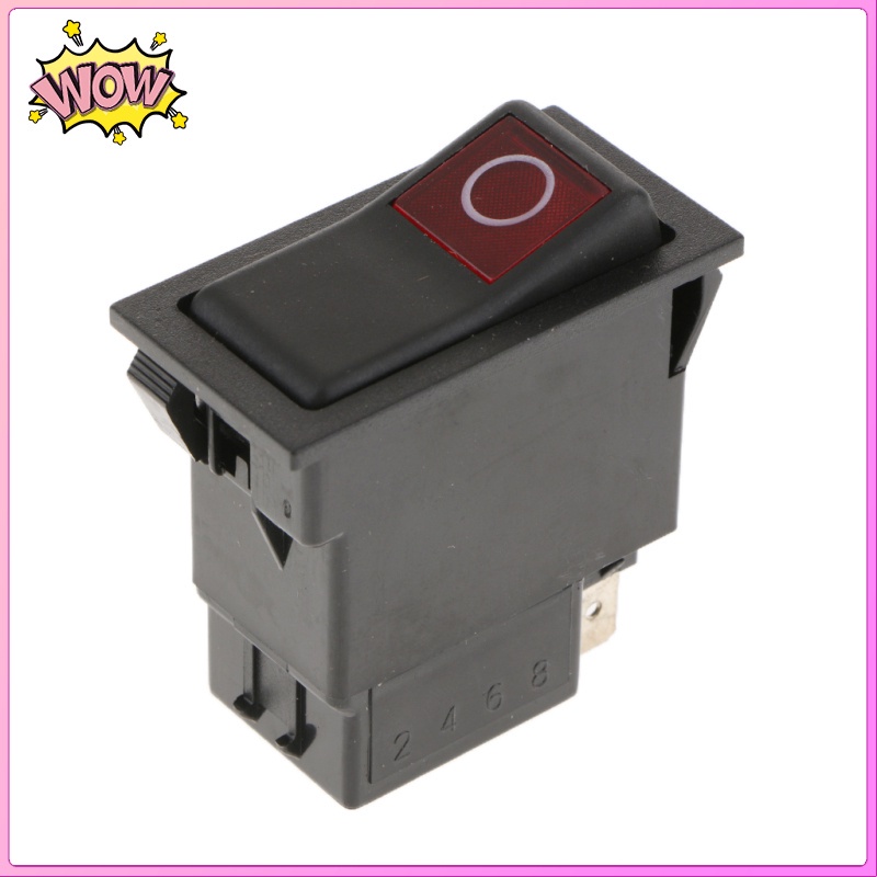 Công Tắc Bật / Tắt DC12V-24V 2 Pin Có Đèn Đỏ Cho Xe Hơi Xe Tải