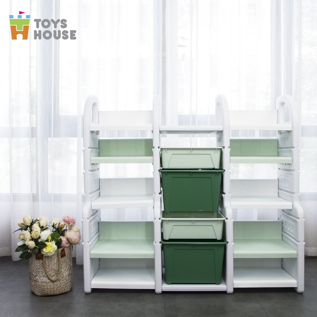 Giá kệ để đồ đa năng như sách vở, trò chơi cho bé  nhựa nguyên sinh cao cấp Toyshouse WM21E085