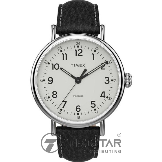 Đồng hồ Nam Timex Standard Leather Strap TW2T90900 - Đen Dây Da - Chính Hãng