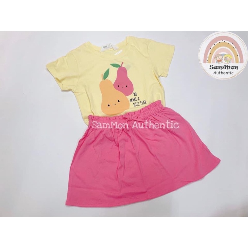 Set váy áo bé gái hm