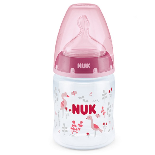 [Mã FMCGMALL - 8% đơn 250K] Bình sữa nhựa PP cổ rộng Nuk NU66132 S1 (150ml)