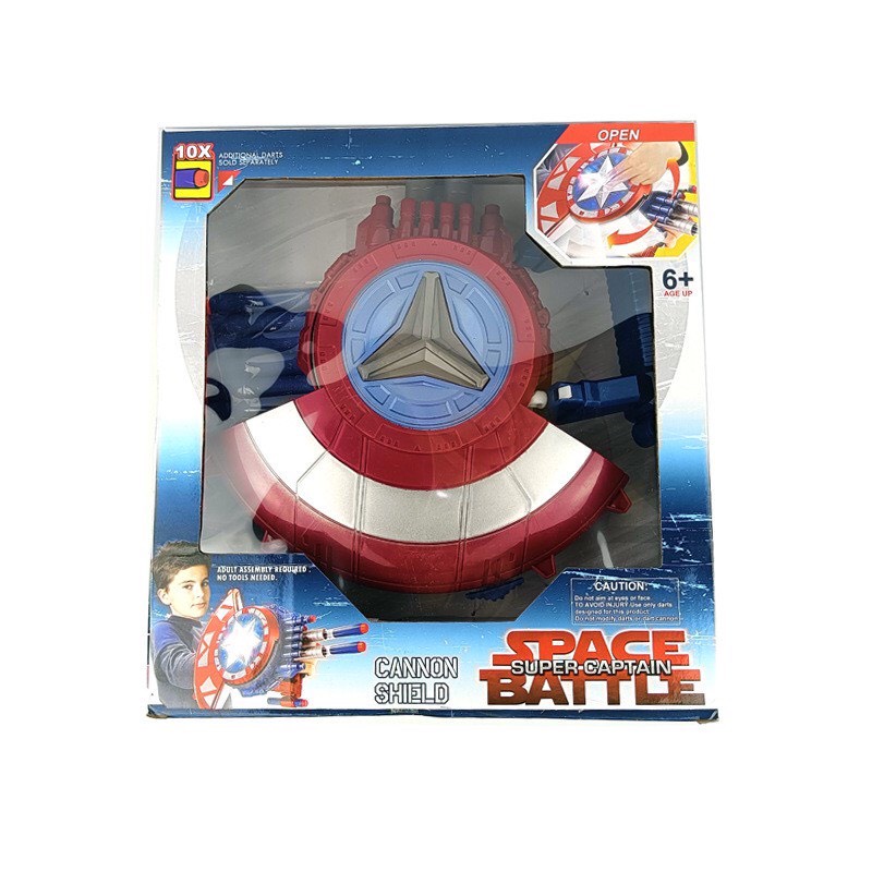 Đồ chơi Khiên đội trưởng Mỹ - Khiên Captain America 2 trong 1 cho bé đóng vai nhân vật đội trưởng Mỹ cực ngầu