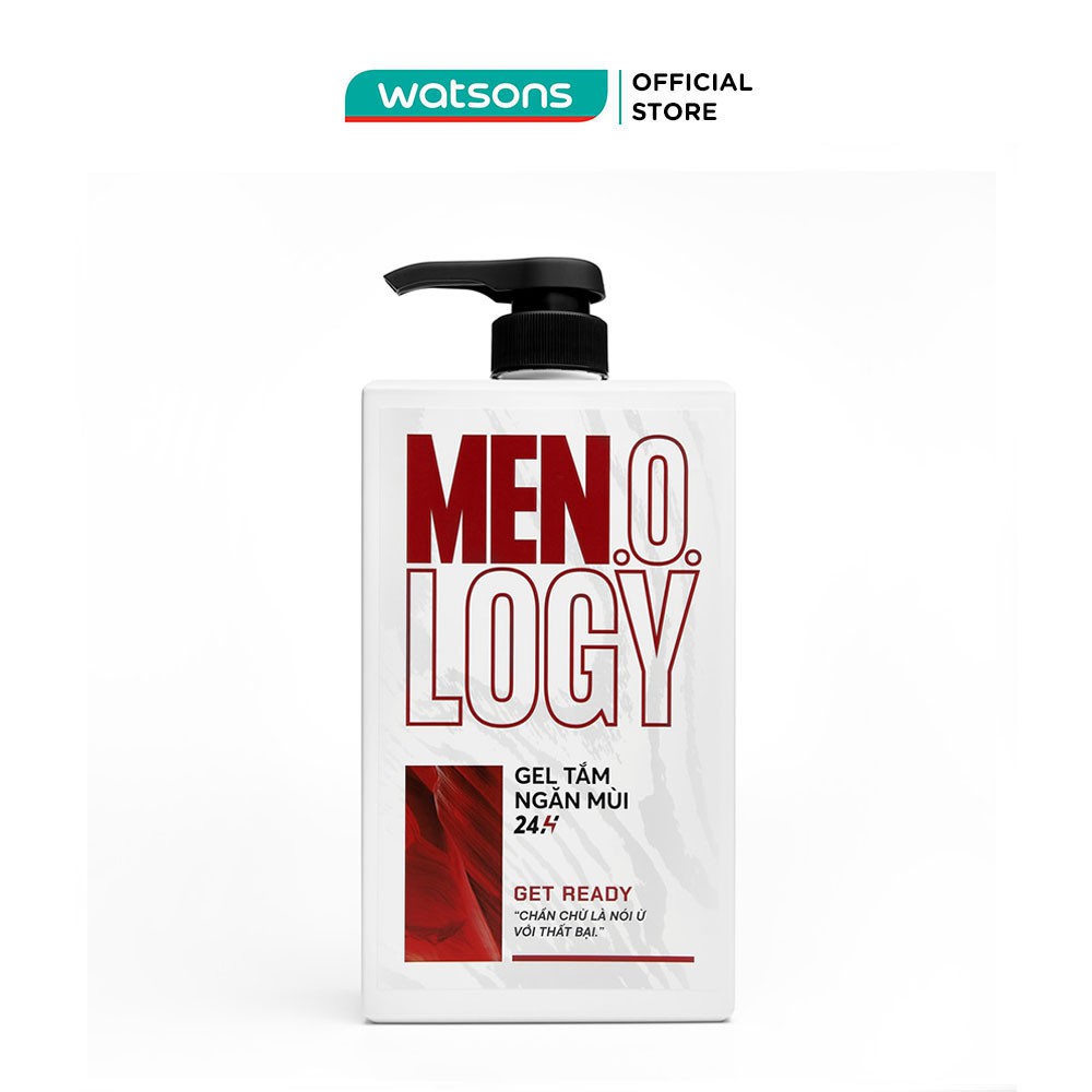 Gel Tắm Men.o.logy Get Ready Ngăn Mùi 24H Hương Đàn Hương và Tuyết Tùng 630ml