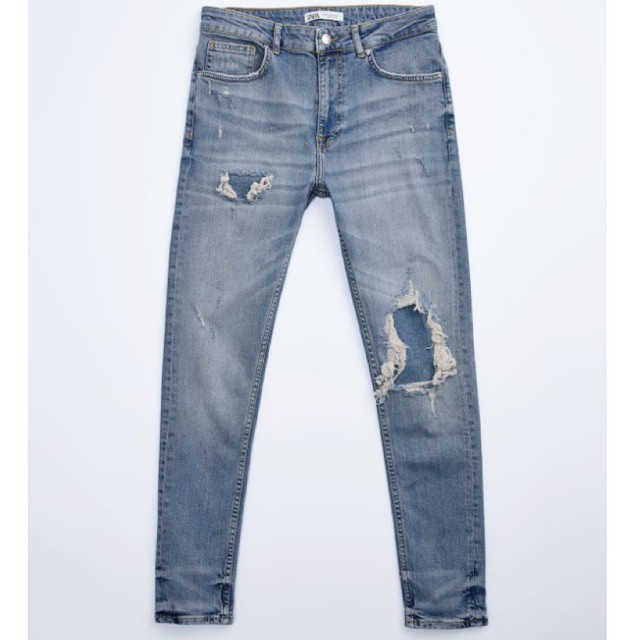 Quần jean Zara authentic RIPS AND PATCHES