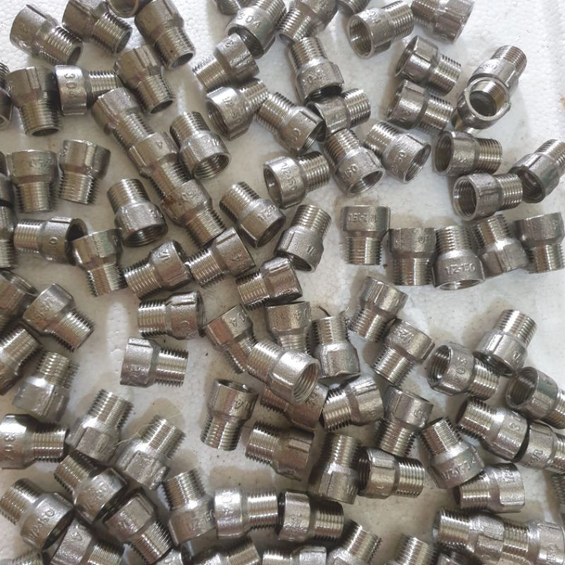 Lơ inox ren 21,lơ đúc hàng xịn chuẩn 304 không rỉ giá 1 lơ