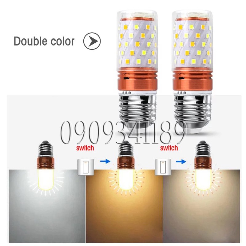 Bóng led bắp 3 chế độ ánh sáng E27