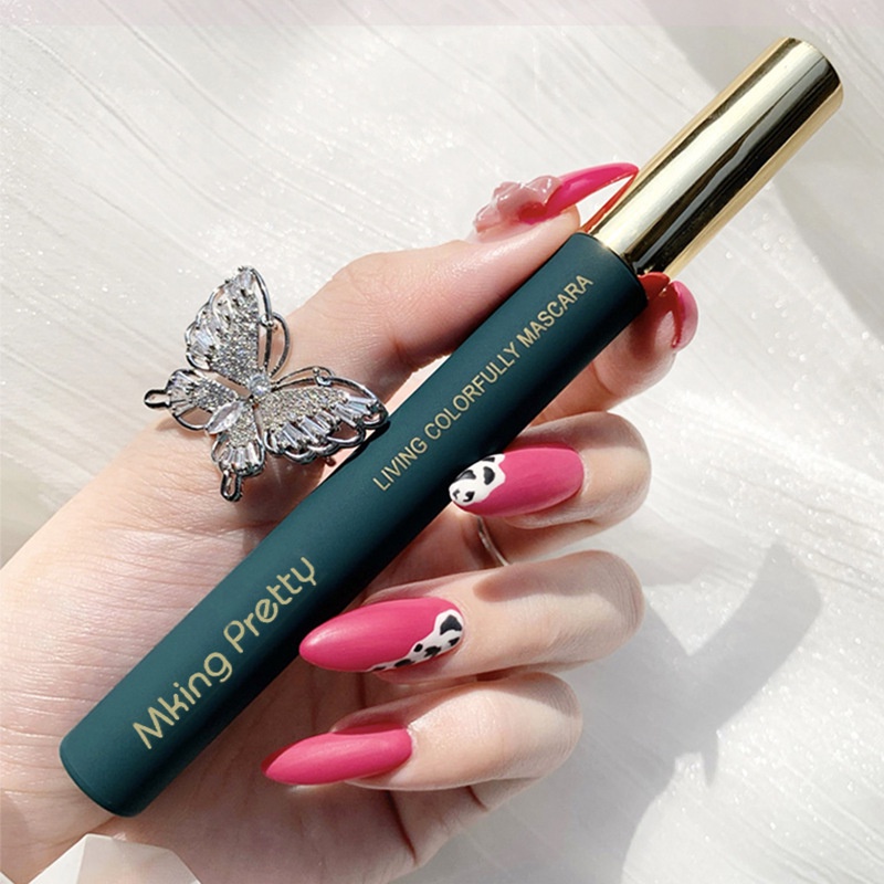 Mascara Màu Sắc Uốn Cong Làm Dày Và Dài Mi Chống Thấm Nước