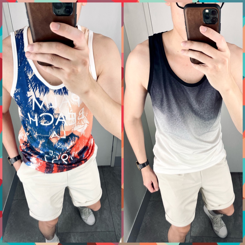 Áo Ba Lỗ Hoạ Tiết Mùa Hè