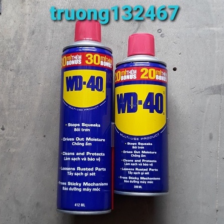 01 Chai xịt bôi trơn đa năng WD-40,Bảo dưỡng máy móc.