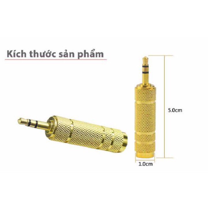 Jack 6.5mm Ra 3.5mm - Rắc AV đổi 6.5 ra 3.5 mm