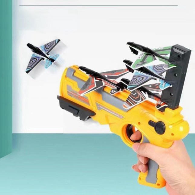 [Bảo hành-1 Đổi 1] Bộ đồ chơi súng bắn máy bay bay lượn , bộ đồ chơi mô hình cho bé