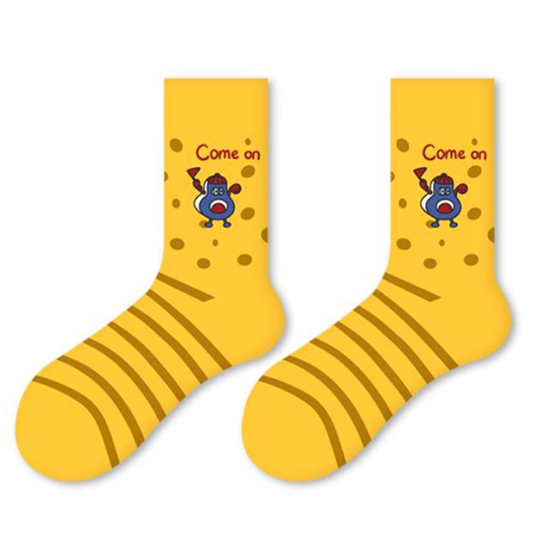 Xiangbao Vớ Cotton Co Giãn In Họa Tiết Vũ Trụ Hành Tinh Vũ Trụ Hoạt Hình Vui Nhộn Phong Cách Harajuku Cho Nam Và Nữ