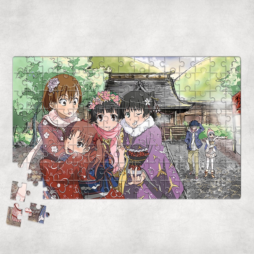 Tranh ghép hình A CERTAIN MAGICAL INDEX - Mẫu 1 - Nhận in theo yêu cầu