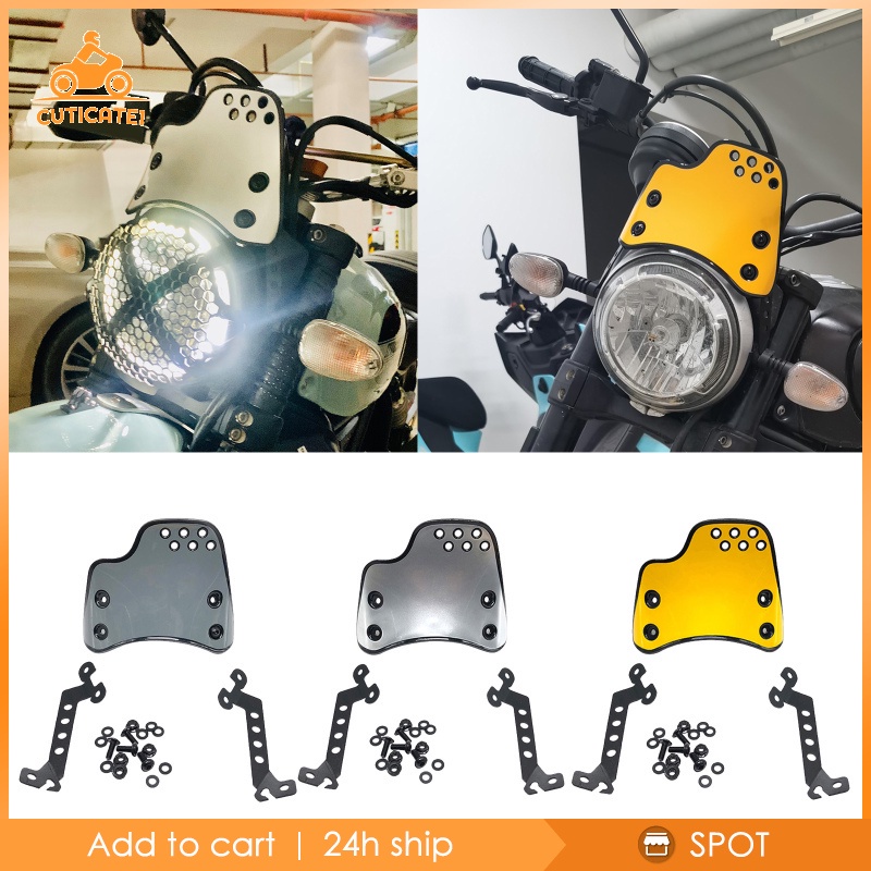 Màn Chắn Gió Màu Bạc Cho Xe Mô Tô Ducati Scrambler 400 800 2015-2020 Cuticate1