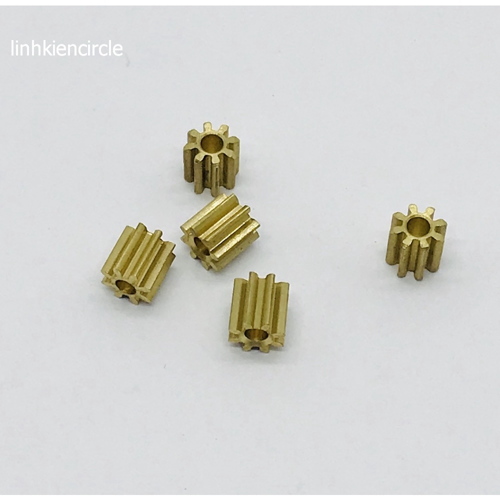 5 cái bánh răng kim loại trục 2mm 8 răng 82A - D0250