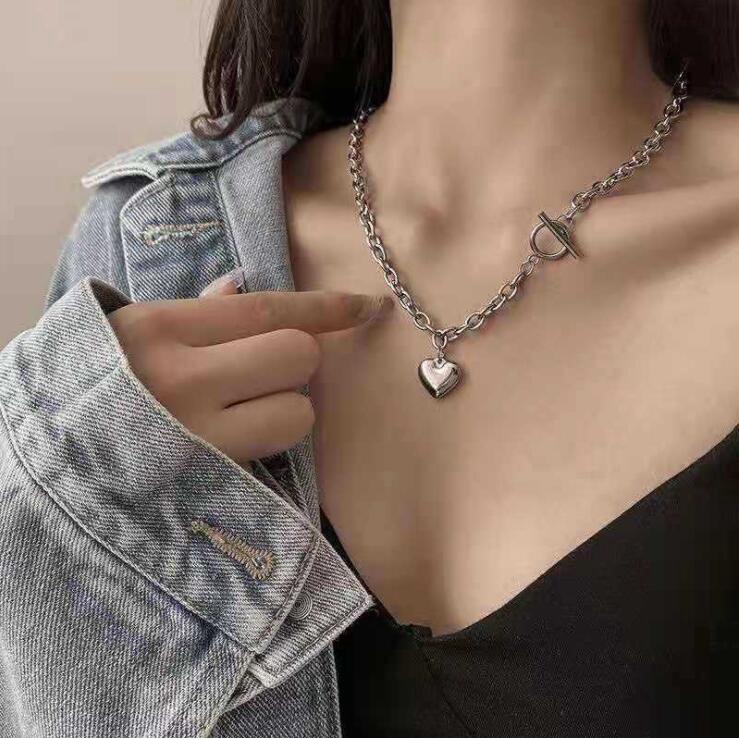Kilii Vòng Cổ Mặt Trái Tim Phong Cách retro Thời Trang Cho Nữ
